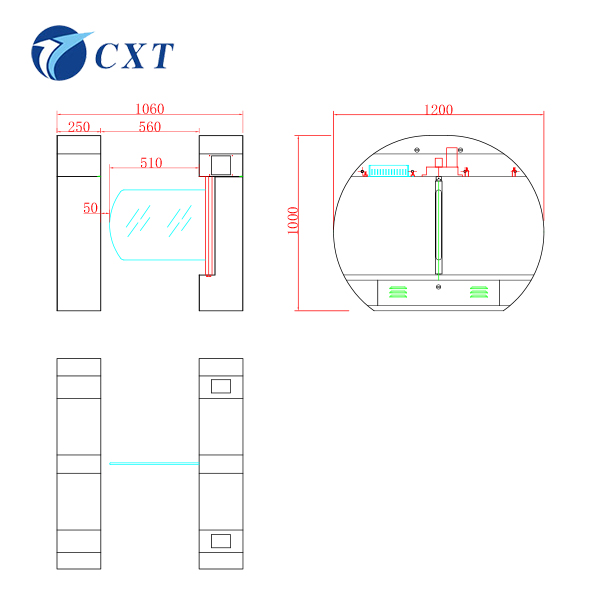 Circular brushless swing gate