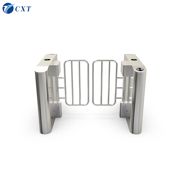 Anti-climb and anti-drill brushless anti-collision swing gate