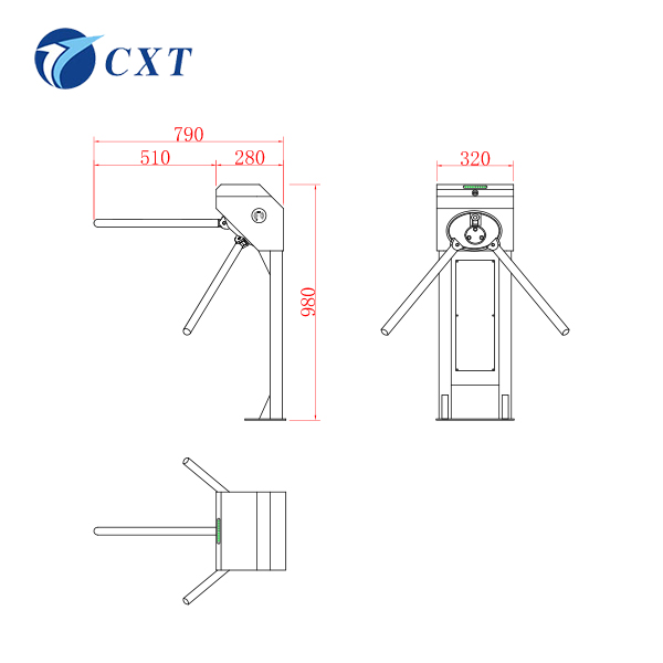 Fully Automatic Compact Brushless Tripod Turnstile