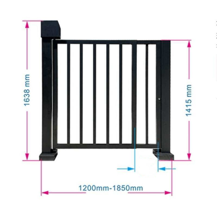 Secure Access Control: Our revolving advertising gate with manually adjustable swing access control and widened aisle – the revolving gate swing door – provides a secure entrance and exit point for your facility, ideal for high-traffic areas.