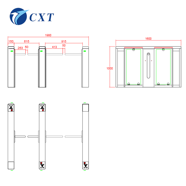 Drop Arm Turnstile