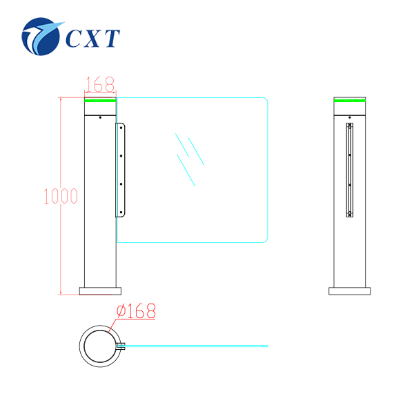 Column-type speed swing gate